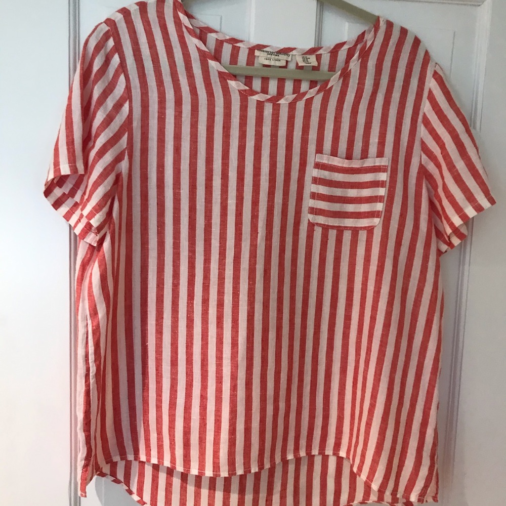 Christian Siriano Striped Top